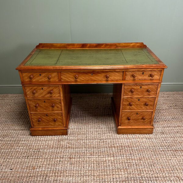 Quality Satin Birch Antique Victorian Writing Desk