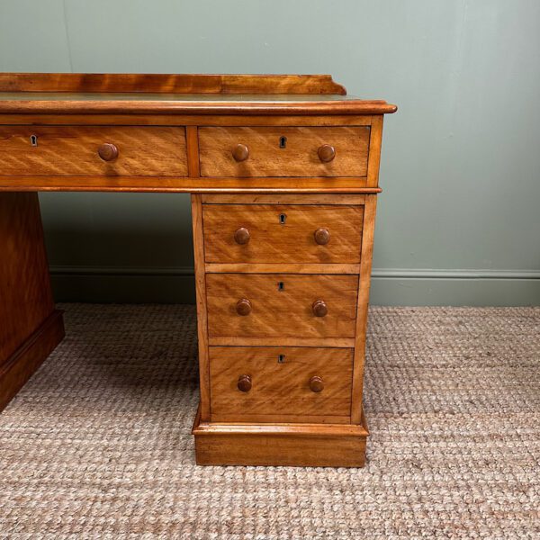 Quality Satin Birch Antique Victorian Writing Desk