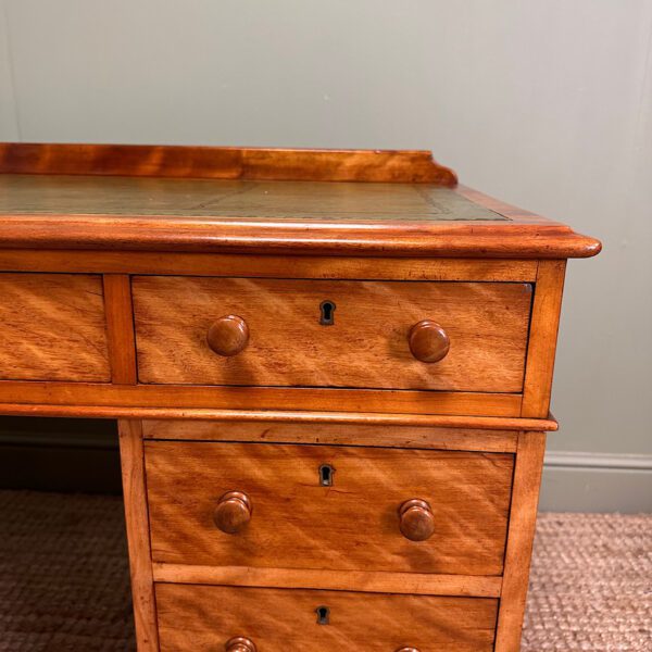 Quality Satin Birch Antique Victorian Writing Desk