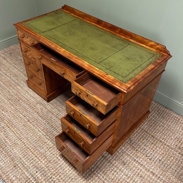 Quality Satin Birch Antique Victorian Writing Desk