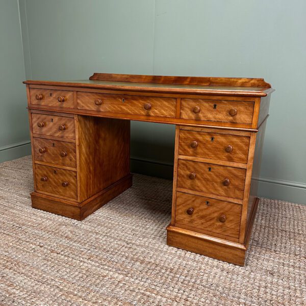 Quality Satin Birch Antique Victorian Writing Desk