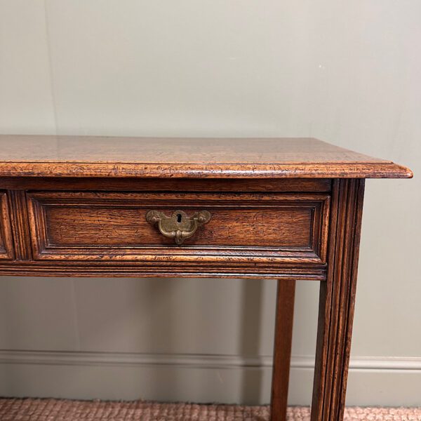 Quality Antique Oak Writing Table / Side Table