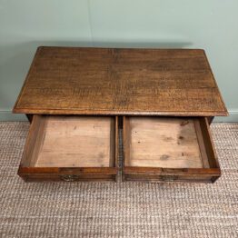 Quality Antique Oak Writing Table / Side Table
