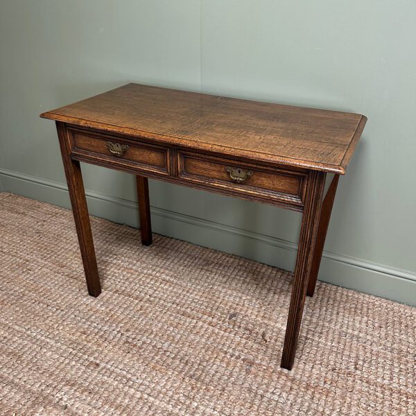 Quality Antique Oak Writing Table / Side Table