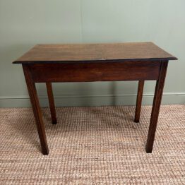 Quality Antique Oak Writing Table / Side Table
