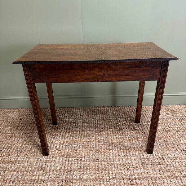 Quality Antique Oak Writing Table / Side Table