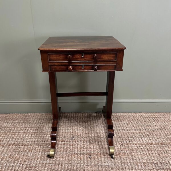 Fine Mahogany Antique Regency Side Table