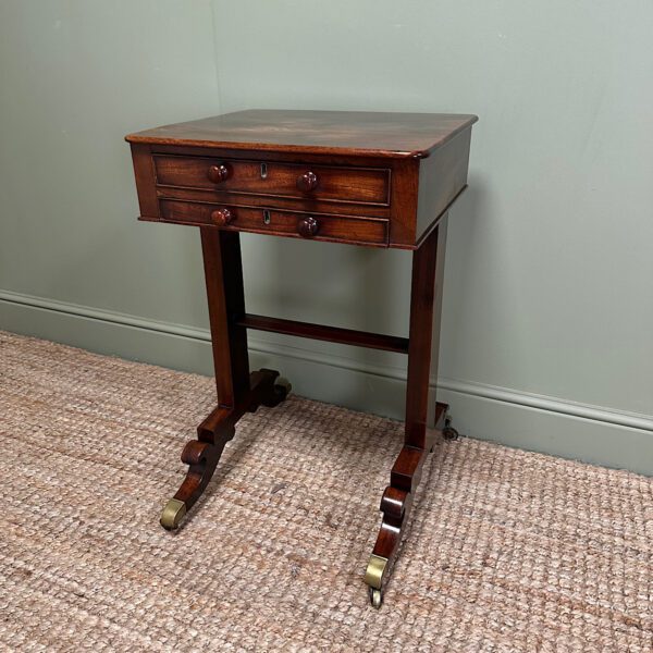 Fine Mahogany Antique Regency Side Table