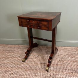 Fine Mahogany Antique Regency Side Table