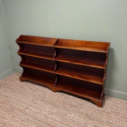 Superb Large Antique Open Bookcase