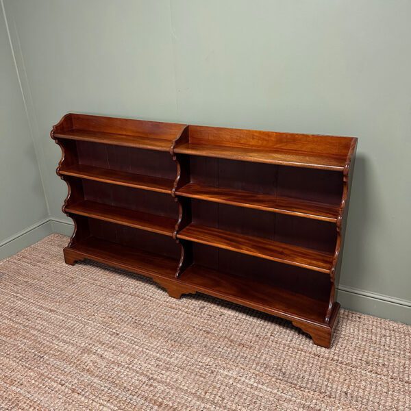 Superb Large Antique Open Bookcase