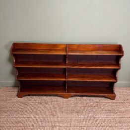 Superb Large Antique Open Bookcase