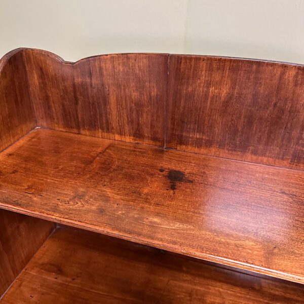 Quality Small Mahogany Antique Waterfall Bookcase