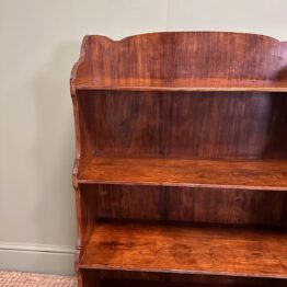Quality Small Mahogany Antique Waterfall Bookcase