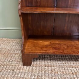 Quality Small Mahogany Antique Waterfall Bookcase