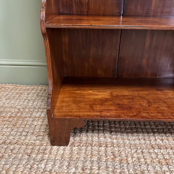 Quality Small Mahogany Antique Waterfall Bookcase