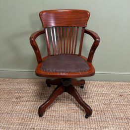 Antique Office Chair | Antique Swivel Chair