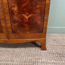 Beautiful Mahogany Bow Fronted Antique Edwardian Wardrobe