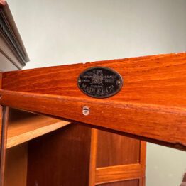 Beautiful Mahogany Bow Fronted Antique Edwardian Wardrobe