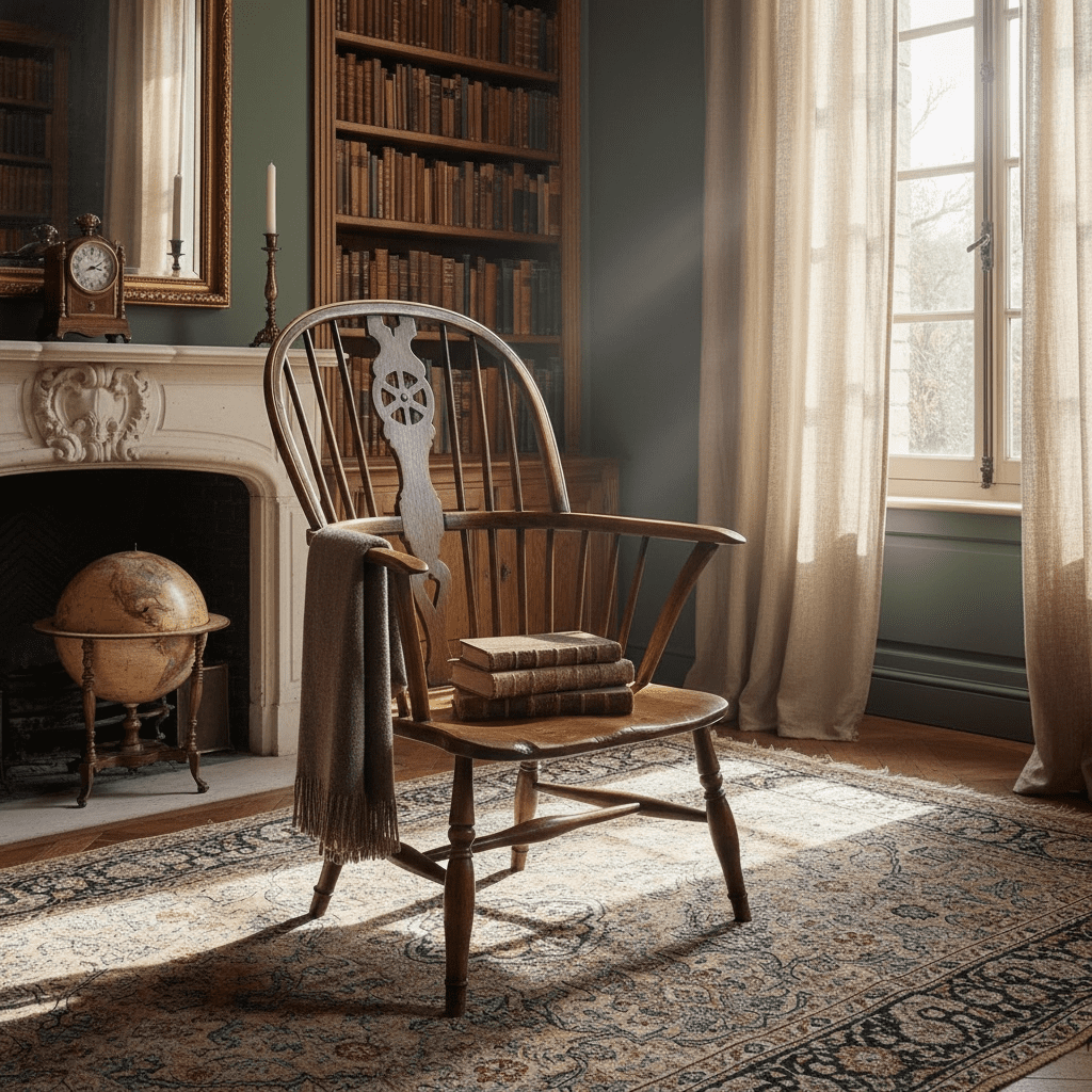 Georgian Antique Wheel Back Windsor Chair 1 Georgian Wheel Back Antique Windsor Chair