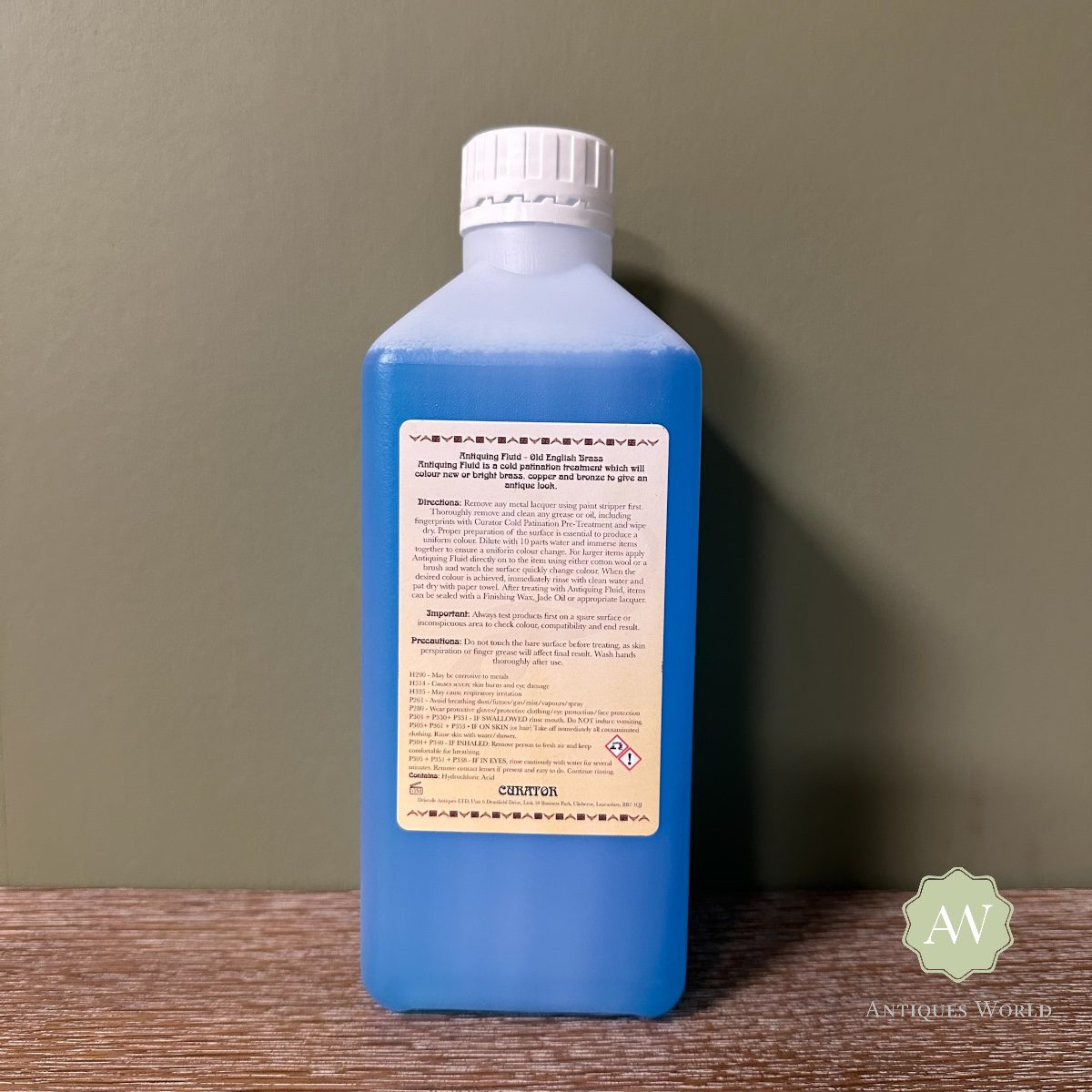 Curator Metal Antiquing Fluid - Cold Patination Fluid for Ageing Metal old english brass back 1l
