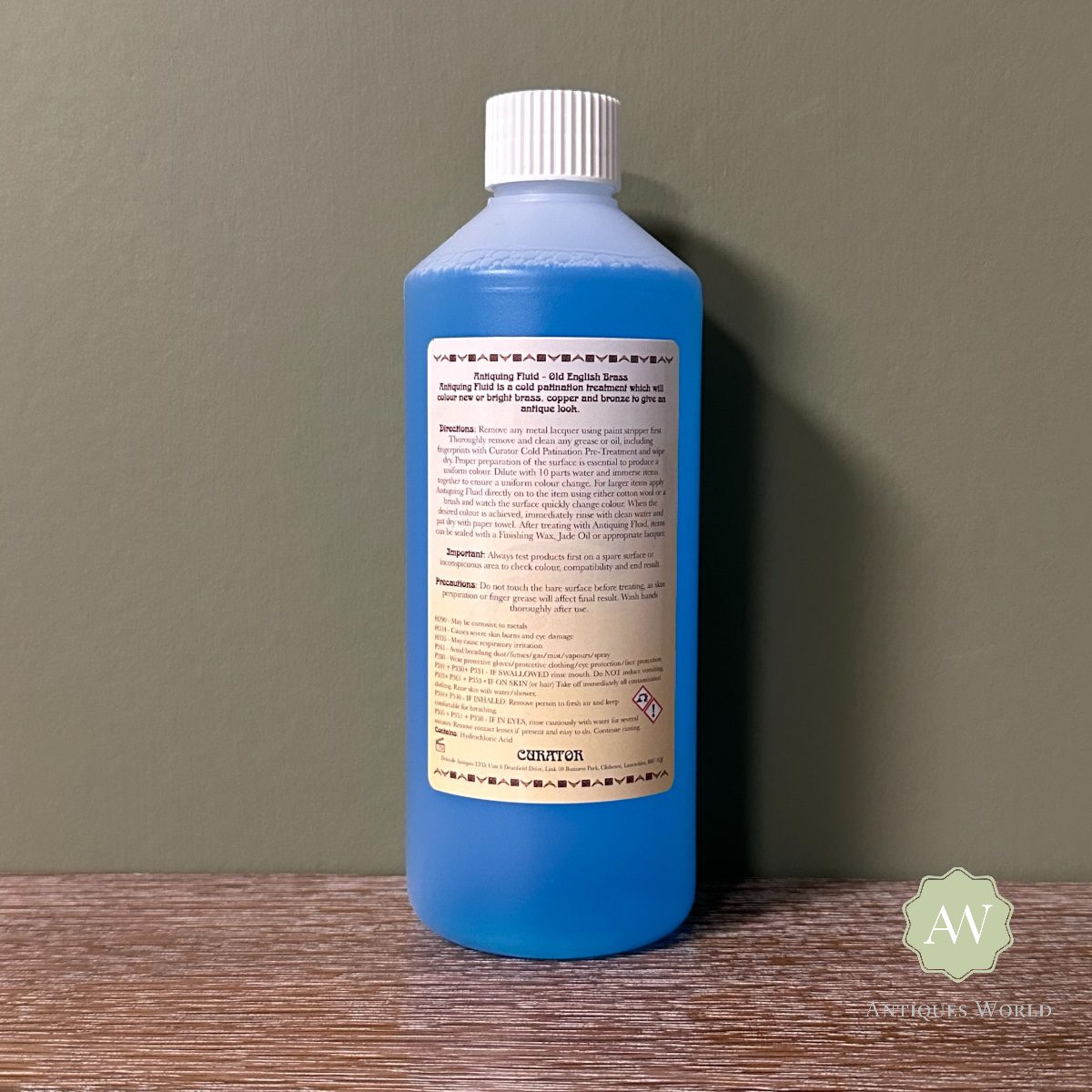 Curator Metal Antiquing Fluid - Cold Patination Fluid for Ageing Metal old english brass back 500ml