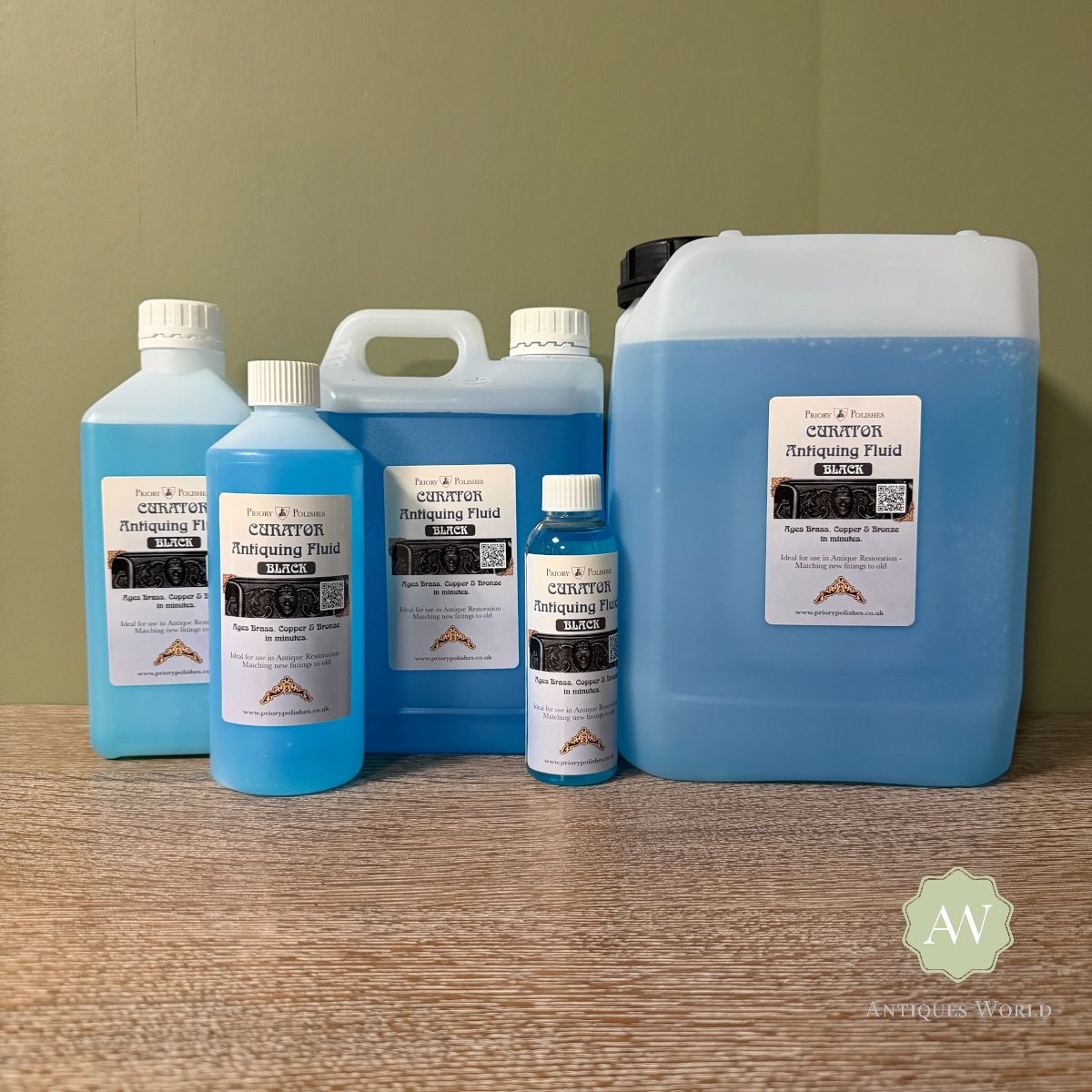 Curator metal antiquing fluid black all