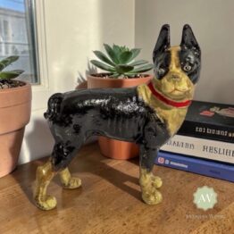 Cast Iron Boston Terrier Door Stop