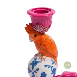 Elephant & Cockatoo Ornate Circus Stack Candle Holder