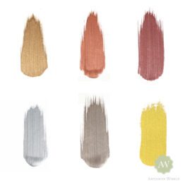 Gilt Varnish – Acrylic Gilding Enamel Paint – Swatches