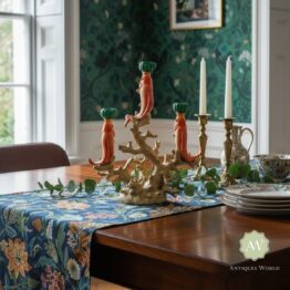 Large 3 Fish on Coral Candle Holder
