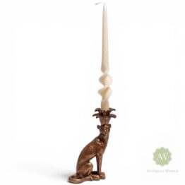 Sitting Leopard Candle Holder