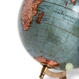 Antique Globe on Wooden Stand