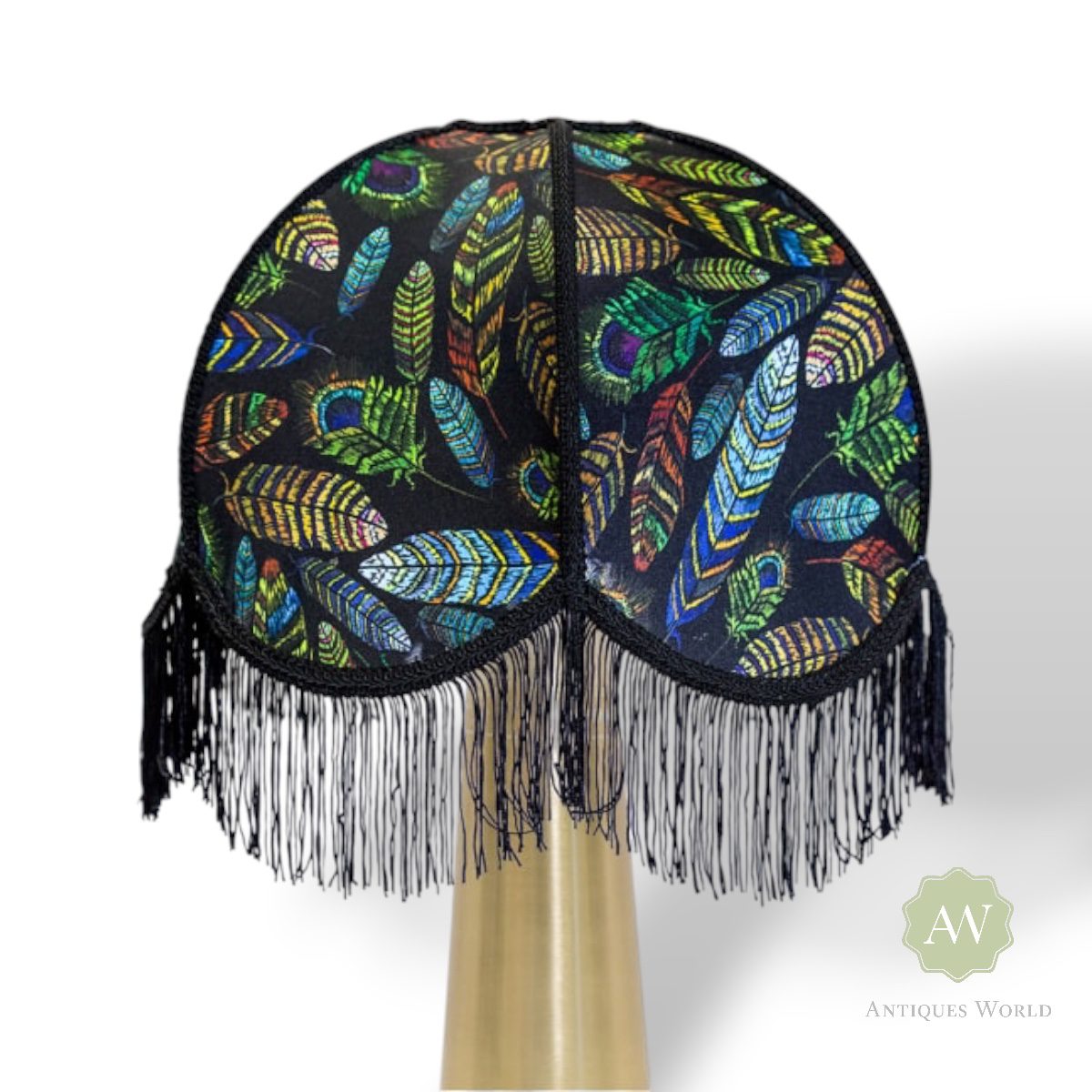 Feather Design Frilled Lampshade 2 Feather Design Frilled Lampshade