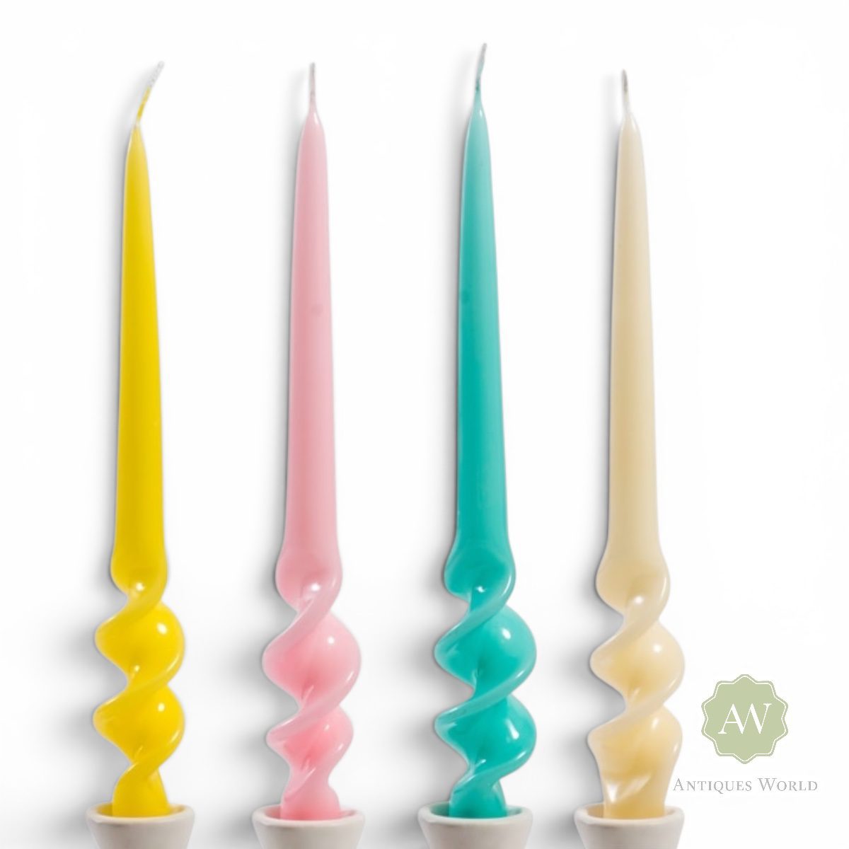 Hand Turned Gloss Taper Candles 1 Hand Turned Gloss Taper Candles