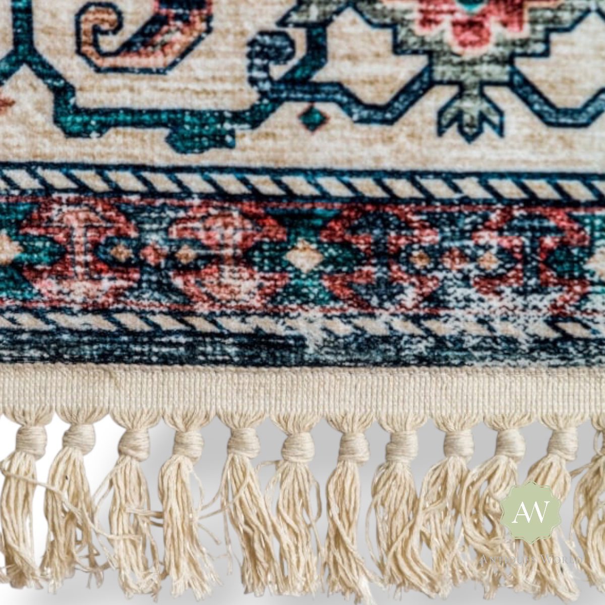 Jaipur Traditional Rug 230x160cm with Fringe 4 Jaipur Traditional Rug 230x160cm with Fringe