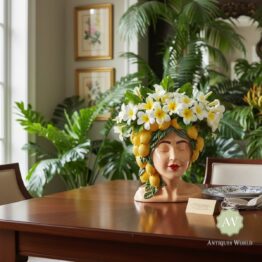 Lady Lemon Bust Vase