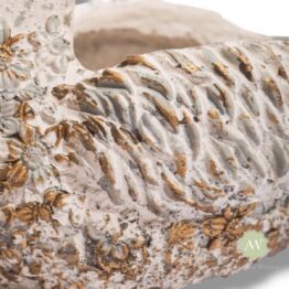 Large Antiqued Love Heart Swan Planters