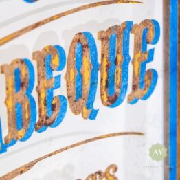 Large Gold Framed Portobello Gourmet Wall Sign