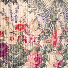 Multi Floral Bamboo Shade 55cm & 40cm