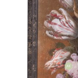 Set of 2 Antiqued Boho Floral Bouquet Wall Prints