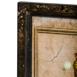 Set of 2 Antiqued White Boho Floral Wall Prints