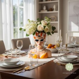 Summer Chic Lady Bust Vase