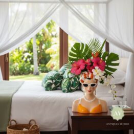 Summer Chic Lady Bust Vase