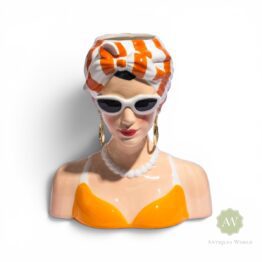 Summer Chic Lady Bust Vase