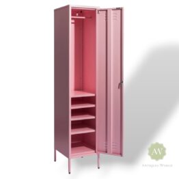 Tall Steel Metal Locker Baby Pink 180cm