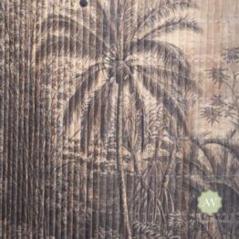 Tropical Scene Bamboo Shades 55cm & 40cm