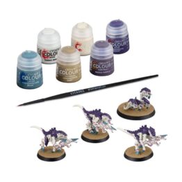 Tyranids- Termagants and Ripper Swarm + Paints Set 1