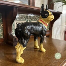 Cast Iron Boston Terrier Door Stop Lifestyle