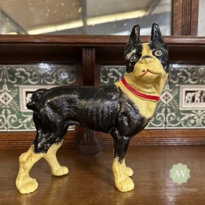 Cast Iron Boston Terrier Door Stop Lifestyle